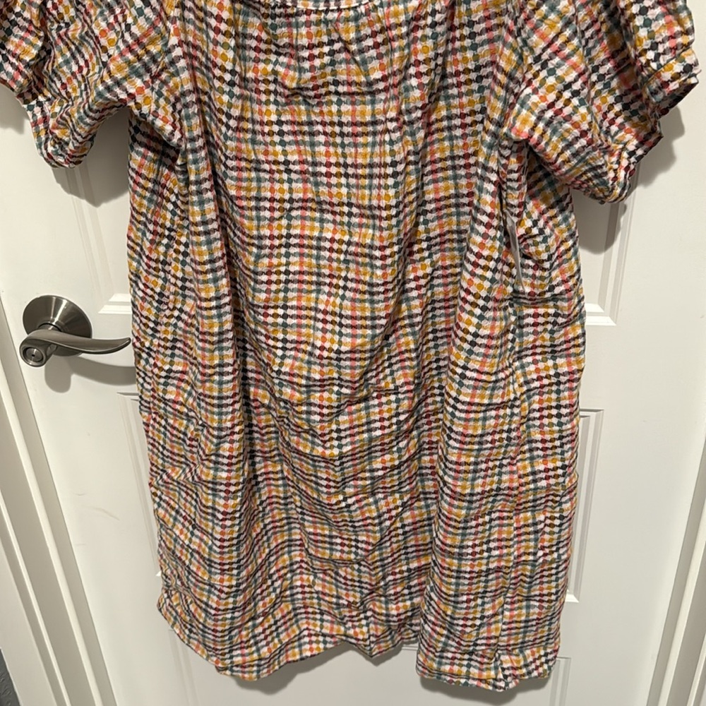 NWT XL Old Navy Colorful Checkered Dress - Picture 4 of 5